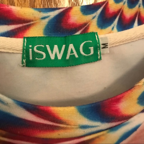 Trippy Rainbow Kitten Cat Sweatshirt Size Medium - Picture 3 of 3